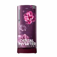 Samsung 183 L 4 Star Digital Inverter Single Door Refrigerator (Camellia Purple, RR20C1824CR/HL) | Base Stand Drawer