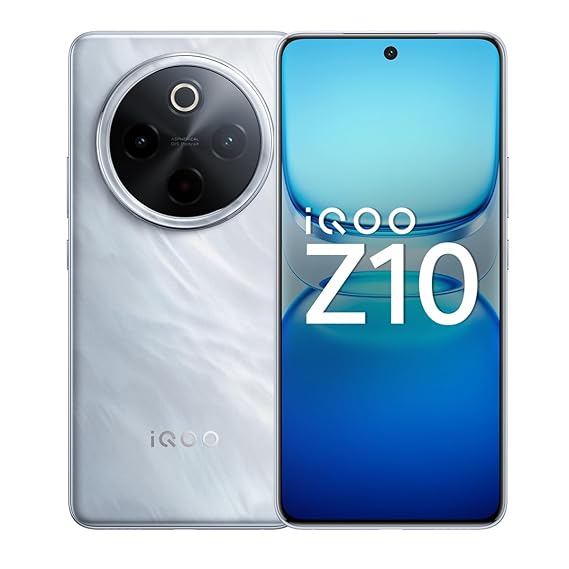 iQOO Z10 5G (Glacial Silver, 8GB RAM, 128GB / 256GB Storage)
