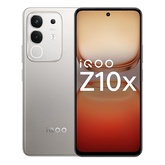 iQOO Z10x 5G (Titanium, 6GB/8GB RAM, 128GB/256GB Storage)