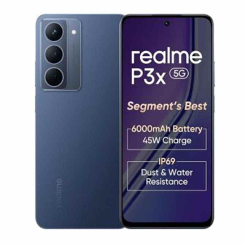 Realme P3x 5G (Midnight Blue, 8GB RAM, 128GB Storage) | 120Hz Display | 50MP AI Camera