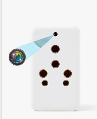 SFETYNET 1080P Full HD WiFi 3-Pin Plug Camera – Hidden Socket CCTV with Video & Audio Recording
