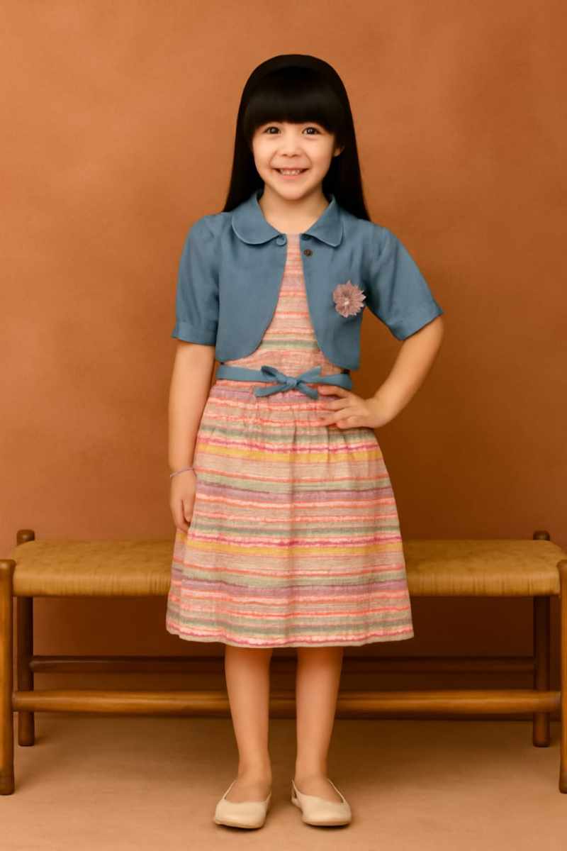 Butterfly Style Kids Frock