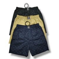 JCC Premium Men’s Cotton Boxers – Pack of 3 | 100% Pure Cotton | Zipper Pocket, Back Pocket & Inner Drawstring | M to 2XL