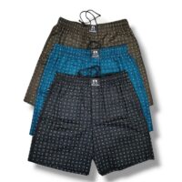 JCC Premium Men’s Cotton Boxers – Pack of 3 | 100% Pure Cotton | Zipper Pocket, Back Pocket & Inner Drawstring | M to 2XL