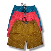 JCC Premium Men’s Cotton Boxers – Pack of 3 | 100% Pure Cotton | Zipper Pocket, Back Pocket & Inner Drawstring | M to 2XL