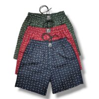 JCC Premium Men’s Cotton Boxers – Pack of 3 | 100% Pure Cotton | Zipper Pocket, Back Pocket & Inner Drawstring | M to 2XL