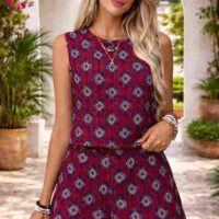 Stylish Sleeveless Co-ord set